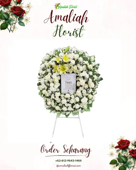 Krans Bunga Duka Cikeris